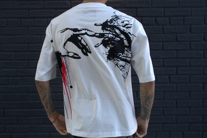 "4RT" Drop Shoulder Tee White