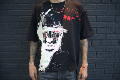 "4RT" Drop Shoulder Tee Black