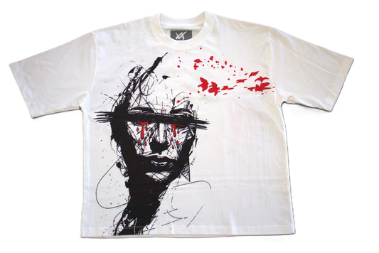 "4RT" Drop Shoulder Tee White